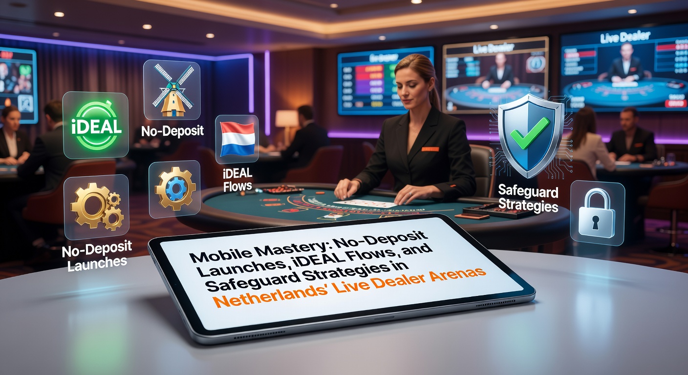 Schermafbeelding van een mobiele live dealer blackjack sessie met no-deposit bonus activeren via iDEAL in een Nederlands casino app