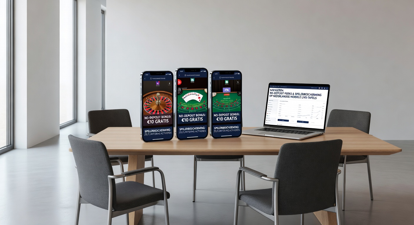 Speler die mobiele live tafel bekijkt met focus op beveiligde no-deposit functionaliteit